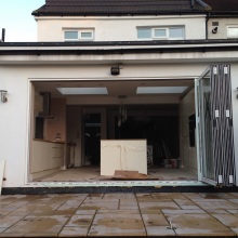 Kitchen Extension (bifold patio doors) - Roding Lane North, Woodford Green